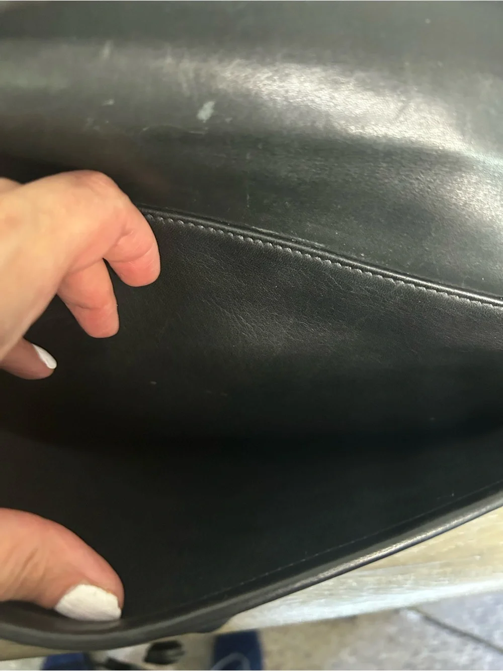 Coach Lexington G03 5265 black leather briefcase Brass  Messenger Bag Vintage